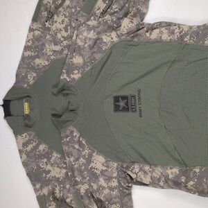 Set Of 2 Massif US‎ Army Advance Combat Shirt Multi-camo Mens Size Large.